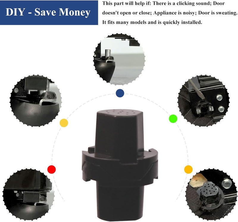 WFCYX 240328203 Refrigerator Door Hinge Bushing Bearing Closing Cam, Replacement for Frigidaire Electrolux Refrigerator Parts, Fit for The Bottom Door, Replaces Part # AP3757897,1056737, PS976452 (1) - Image 4
